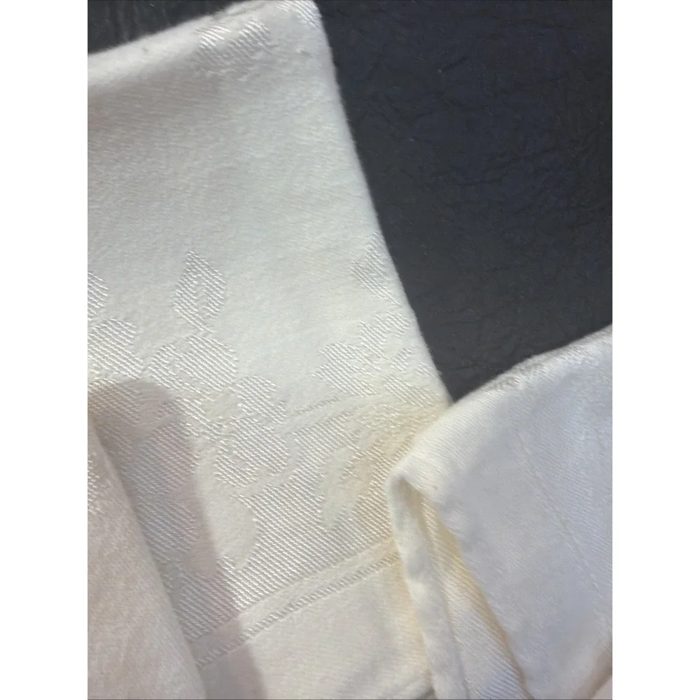 Set of 5 Vintage Linen Napkins Floral‎ Table Linens, Bread Basket, Clean 377